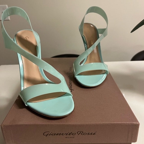 Brand new never worn Gianvito Rossi Metropolis PVC Slingback Sandals. - Picture 3 of 7